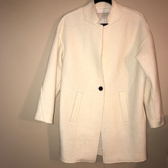 zara borg coat